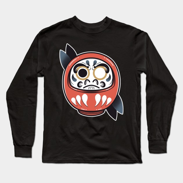 Daruma tattoo Long Sleeve T-Shirt by paulagarcia